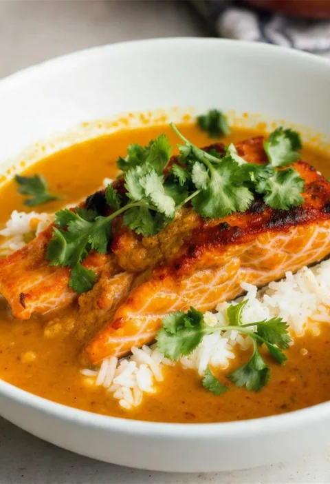 Coconutmiso Salmon Curry