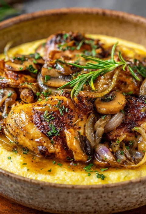 Creamy Polenta Spicy Chicken Recipe Best Polenta For Creamy Texture Spicy Chicken Toppings For Polenta How To Make Creamy ...