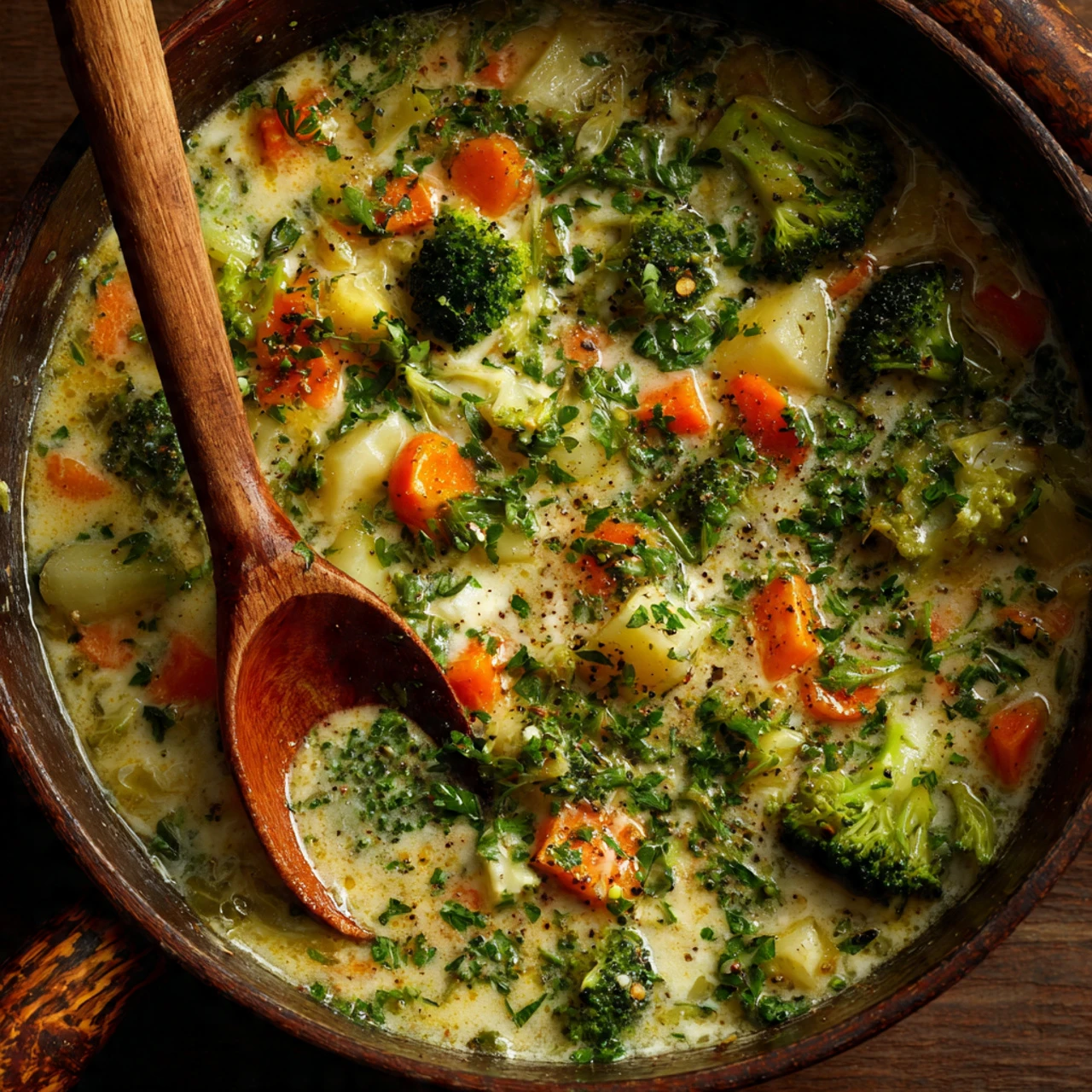 Creamy Vegetable Chowder Recipe Best Cheesy Vegetable Chowder Homemade Creamy Veggie Chowder Low Carb Creamy Vegetable Cho...