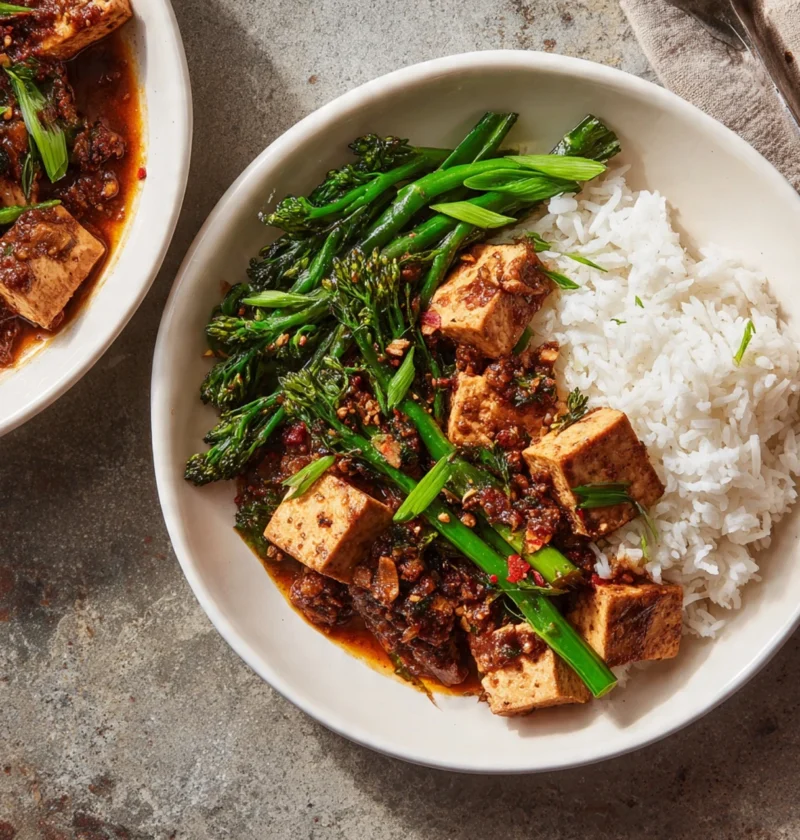 Crispy Tofu Cashews Blistered Snap Peas