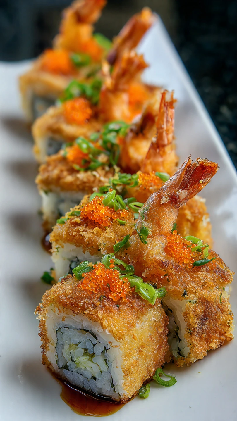 Crunchy Shrimp Tempura Sushi Roll
