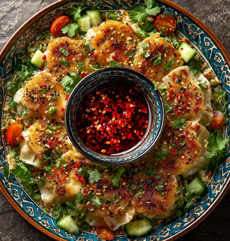 Dumpling Smashed Cucumber Salad Peanut Sauce