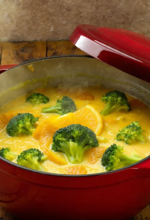 Easy Broccoli Cheddar Soup One Pot Recipe Quick Creamy Broccoli Soup Stovetop Best One Pot Broccoli Cheese Soup Vegetarian...