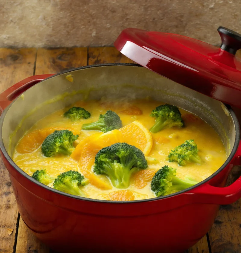 Easy Broccoli Cheddar Soup One Pot Recipe Quick Creamy Broccoli Soup Stovetop Best One Pot Broccoli Cheese Soup Vegetarian...