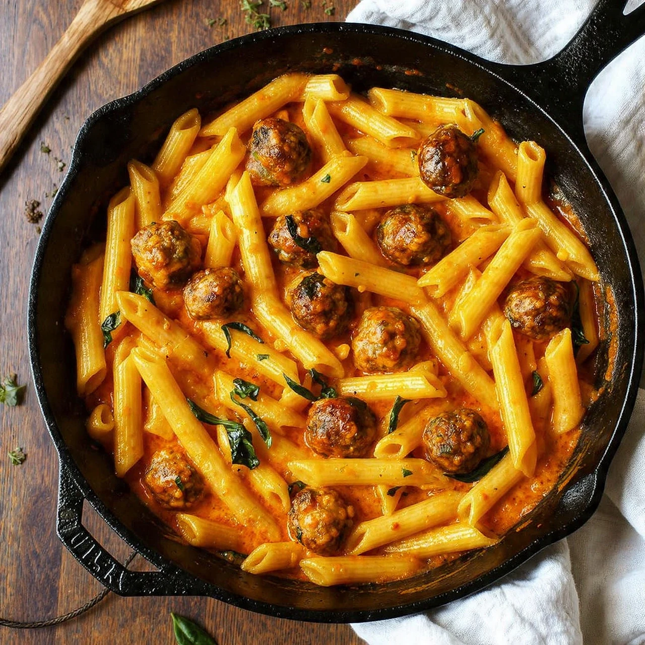 One Pot Creamy Cajun Sausage Pasta | Easy 30-Min Dinner