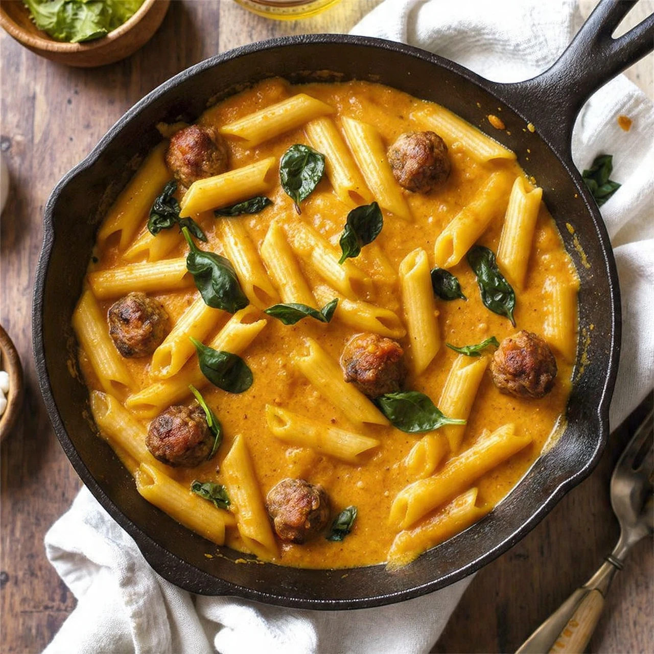 Easy Cajun Sausage Pasta Recipe One Pot Creamy Pasta Dinner Quick Cajun Sausage Skillet Meal 30 Minute Creamy Sausage Past...