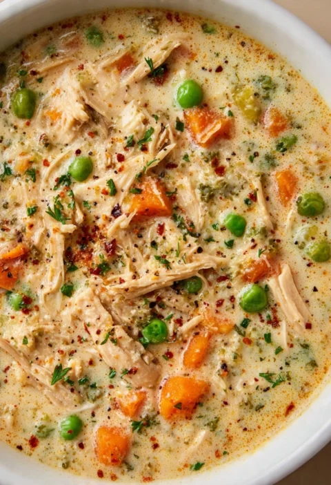 Easy Chicken Pot Pie Soup Recipe Creamy Chicken Pot Pie Soup Homemade Chicken Pot Pie Soup Best Chicken Pot Pie Soup Recip...