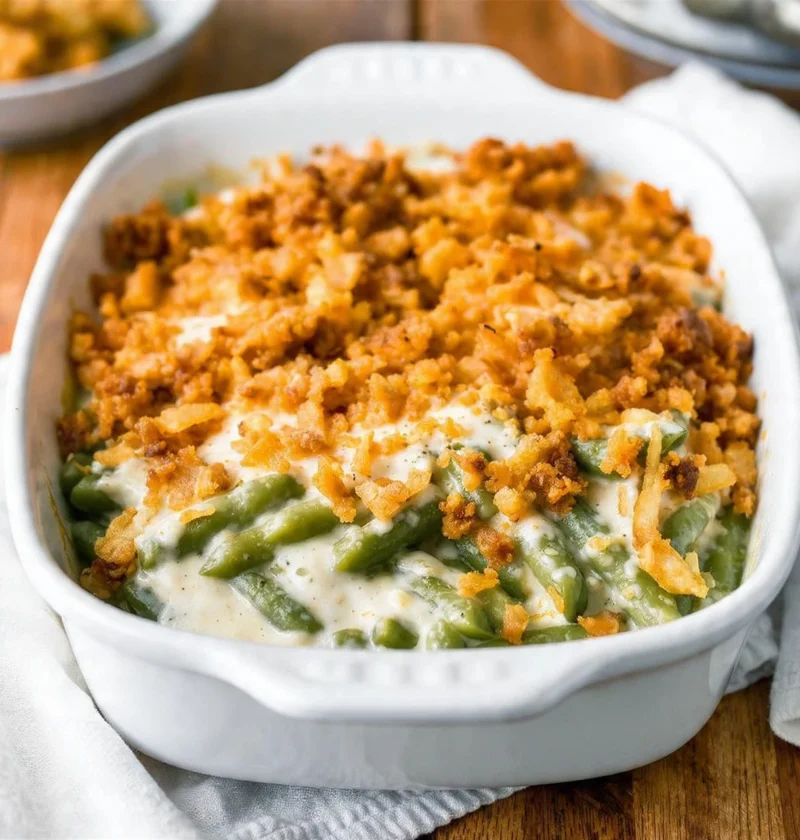 Easy Classic Green Bean Casserole Recipe Traditional Green Bean Casserole With Fried Onions Best Green Bean Casserole For ...