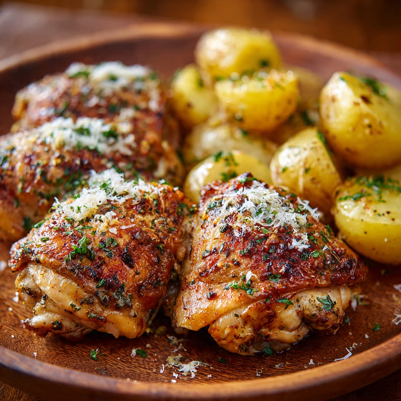 Delicious Crockpot Garlic Parmesan Chicken