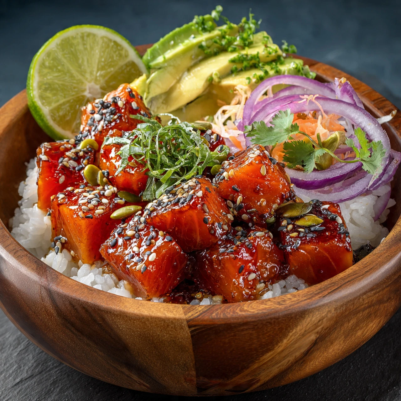 Easy Miso Salmon Bowl