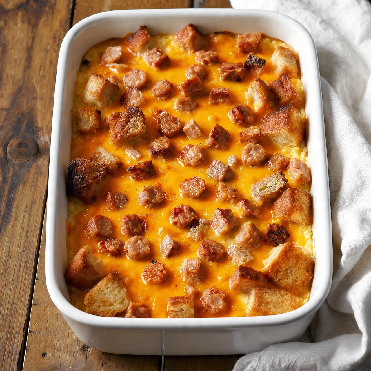 Easy Sausage And Egg Casserole Recipe Homemade Sausage Egg Bake Comforting Breakfast Casserole Ideas Best Sausage And Egg ...