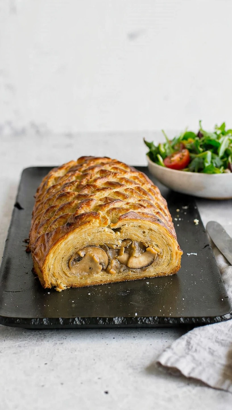 Easy Vegetarian Mushroom Wellington Recipe Best Mushrooms For Wellington Vegetarian Puff Pastry Vegetarian Mushroom Wellin...