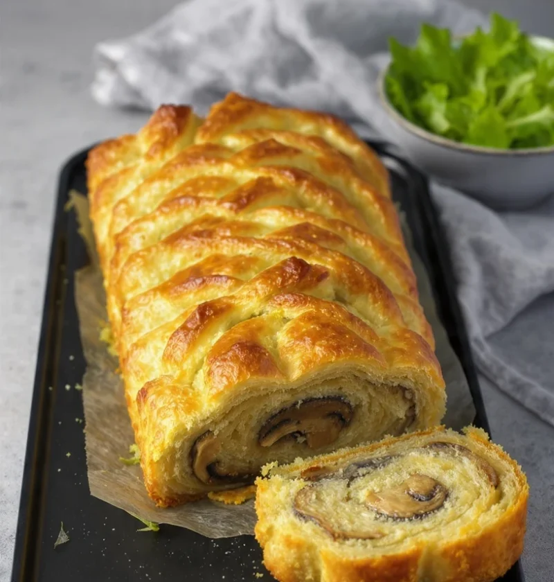 Easy Vegetarian Mushroom Wellington Recipe Best Mushrooms For Wellington Vegetarian Puff Pastry Vegetarian Mushroom Wellin...