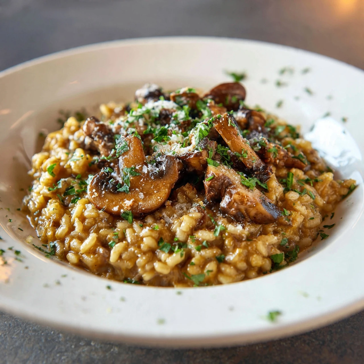 Farro With Mushrooms