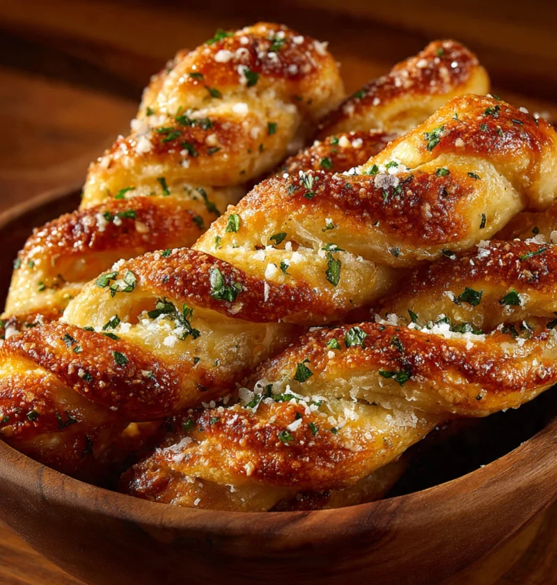 Flaky Parmesan Spinach Puff Pastry Twists