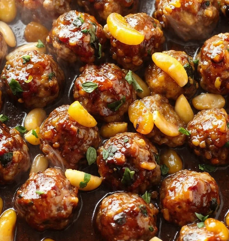 Glazed Lamb Meatballs Recipe Lamb Meatballs With Raisins Pine Nut Lamb Meatballs Mediterranean Lamb Meatballs Recipe Easy ...