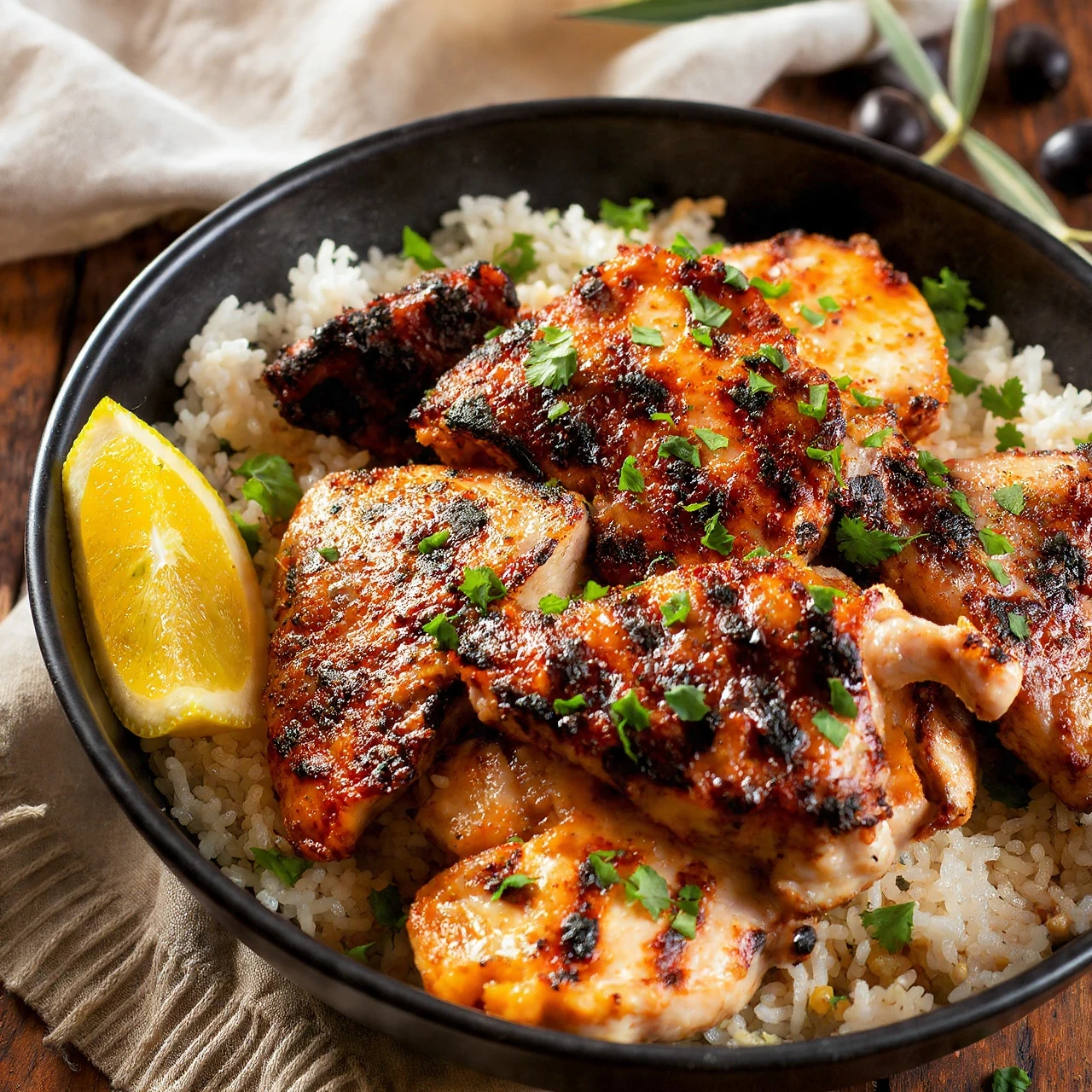 Greek Chicken Lemon Rice