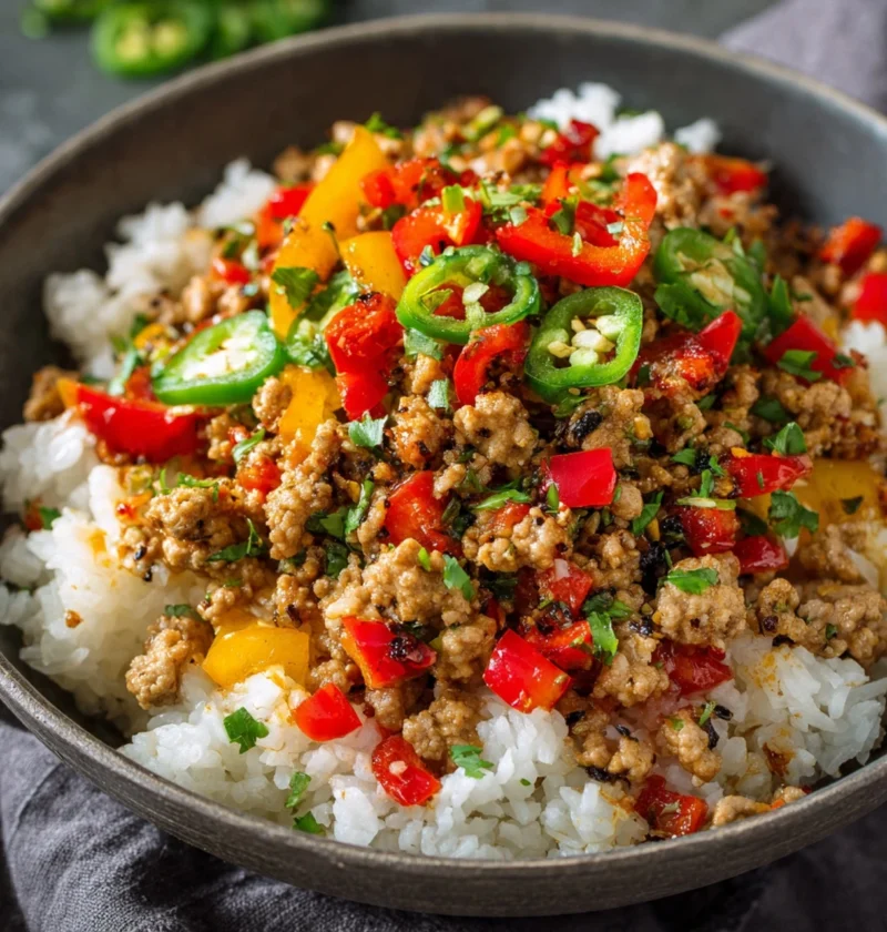 Ground Turkey And Bell Peppers Recipe Quick Ground Turkey Skillet Dinner Healthy Turkey And Pepper Stir Fry Low Calorie Gr...
