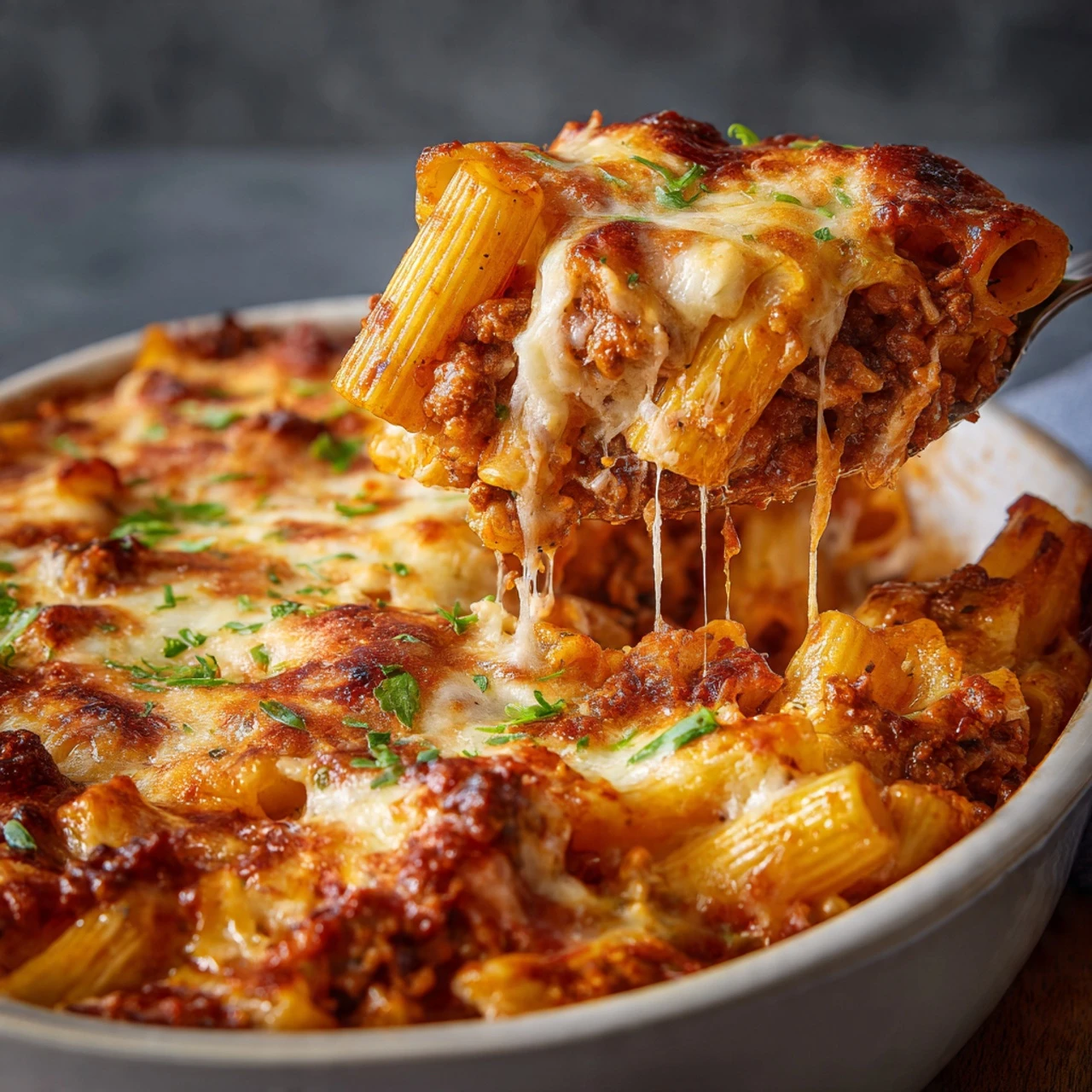 Healthy High Protein Cottage Cheese Baked Ziti