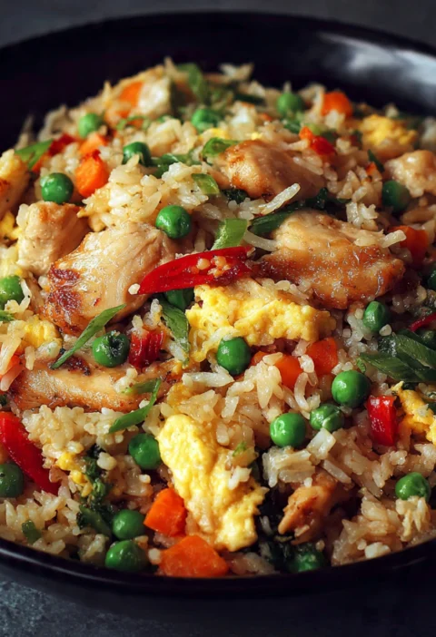 Homemade Healthy Chicken Fried Rice