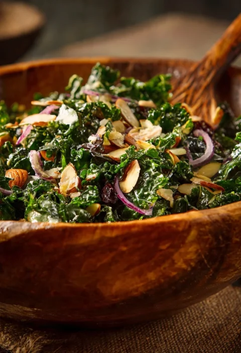 Lemongarlic Kale Salad