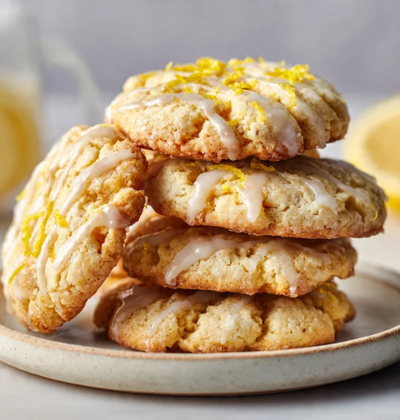 Lemon Ricotta Cookies Glaze Giadas Delicious Recipe