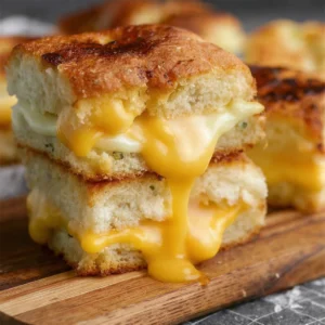 Mini Grilled Cheese Hawaiian Rolls: Irresistibly Cheesy Delights