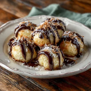 No-Bake Chocolate Covered Oatmeal Cookie Balls : Quick & Powdered Sugar-Coated Treats
