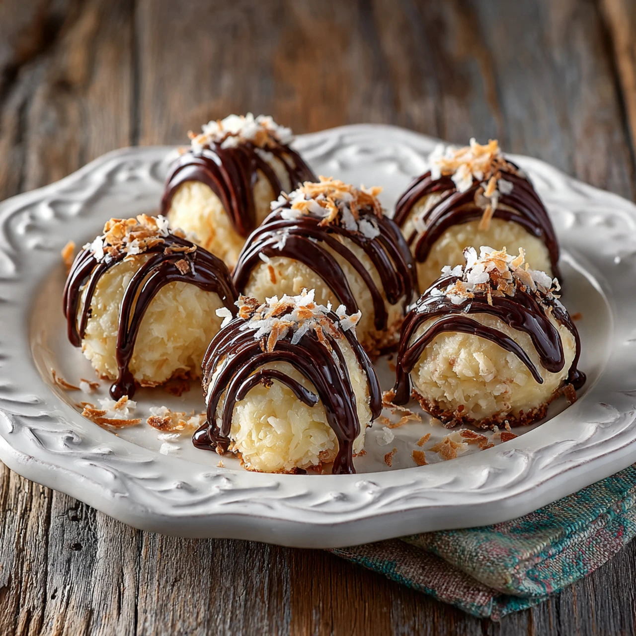 Nobake Chocolate Covered Oatmeal Cookie Balls Powdered Sugarcoated