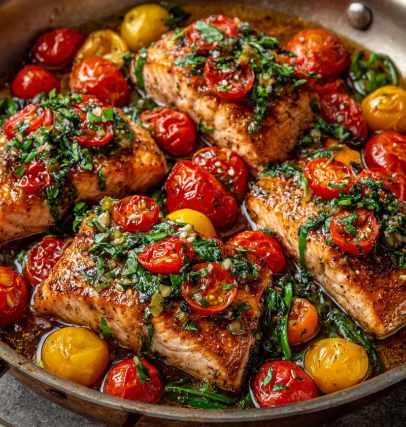 Onepan Salmon Nioise Orzo