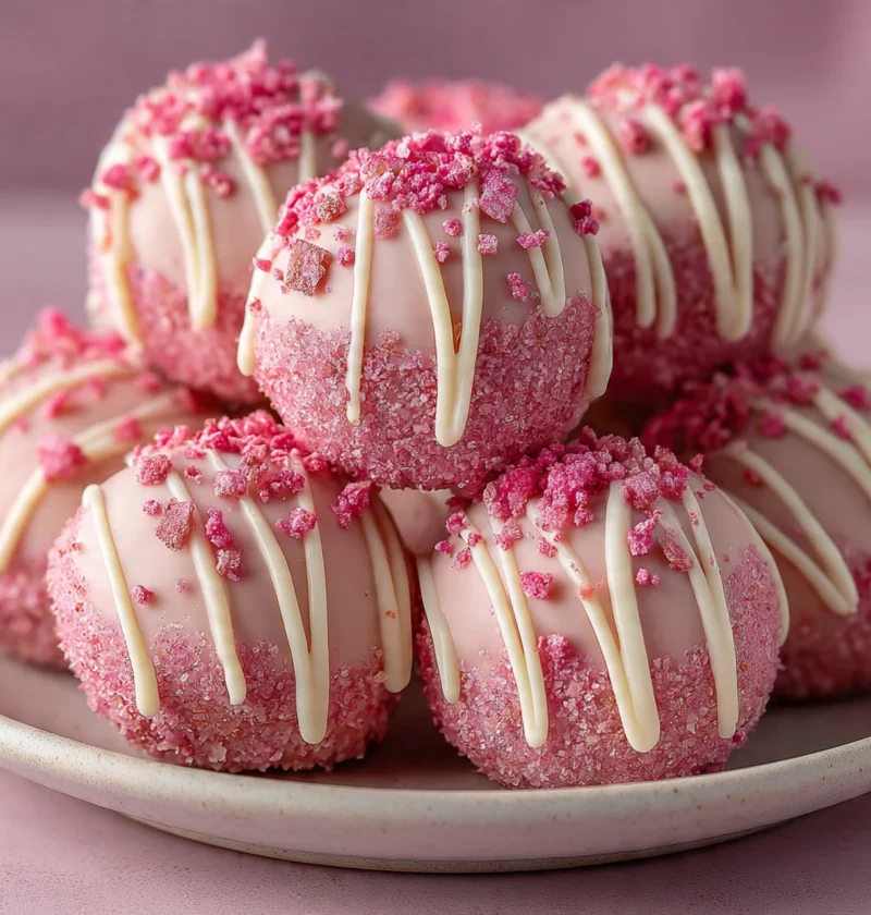 Pink Oreo Truffles Nobake Bites Cookies Cream Bliss