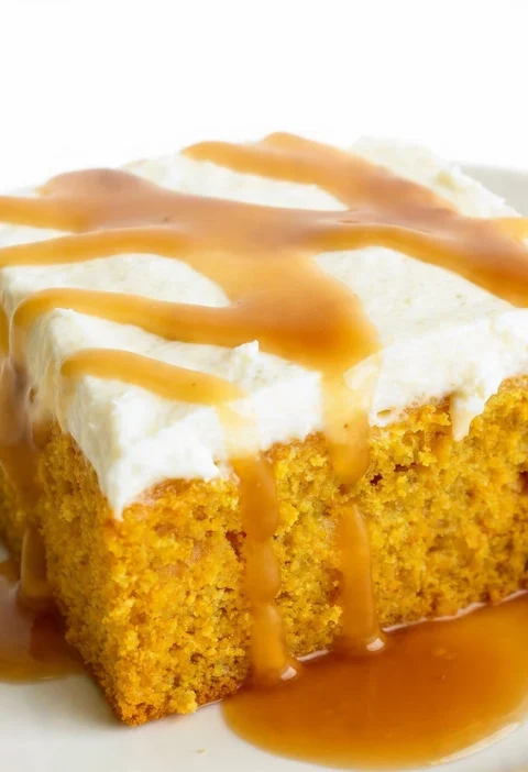 Pumpkin Caramel Poke Cake Ultimate Fall Dessert Recipe
