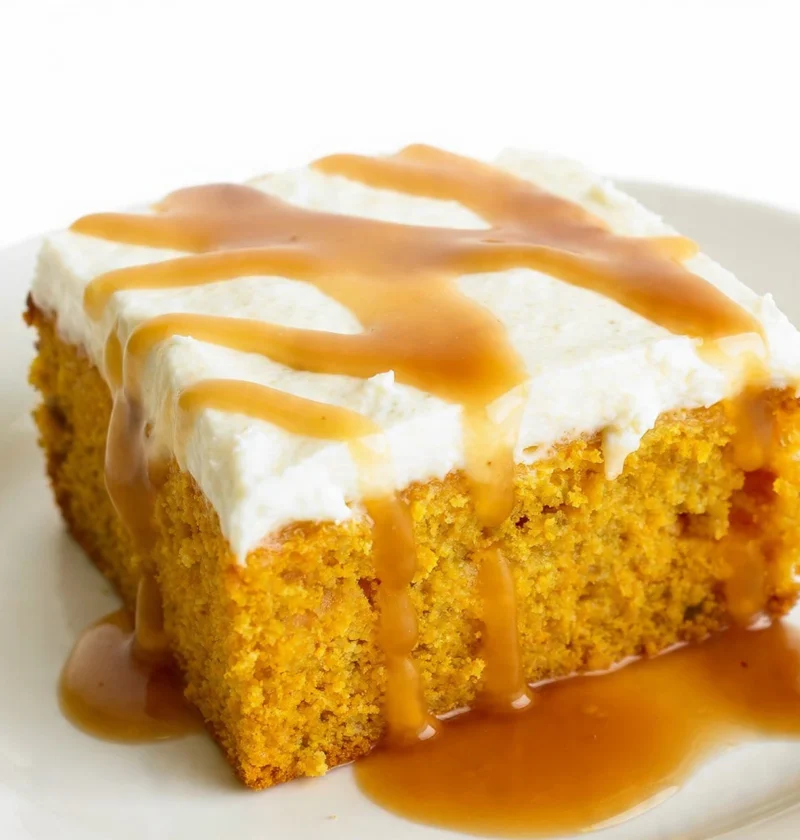 Pumpkin Caramel Poke Cake Ultimate Fall Dessert Recipe