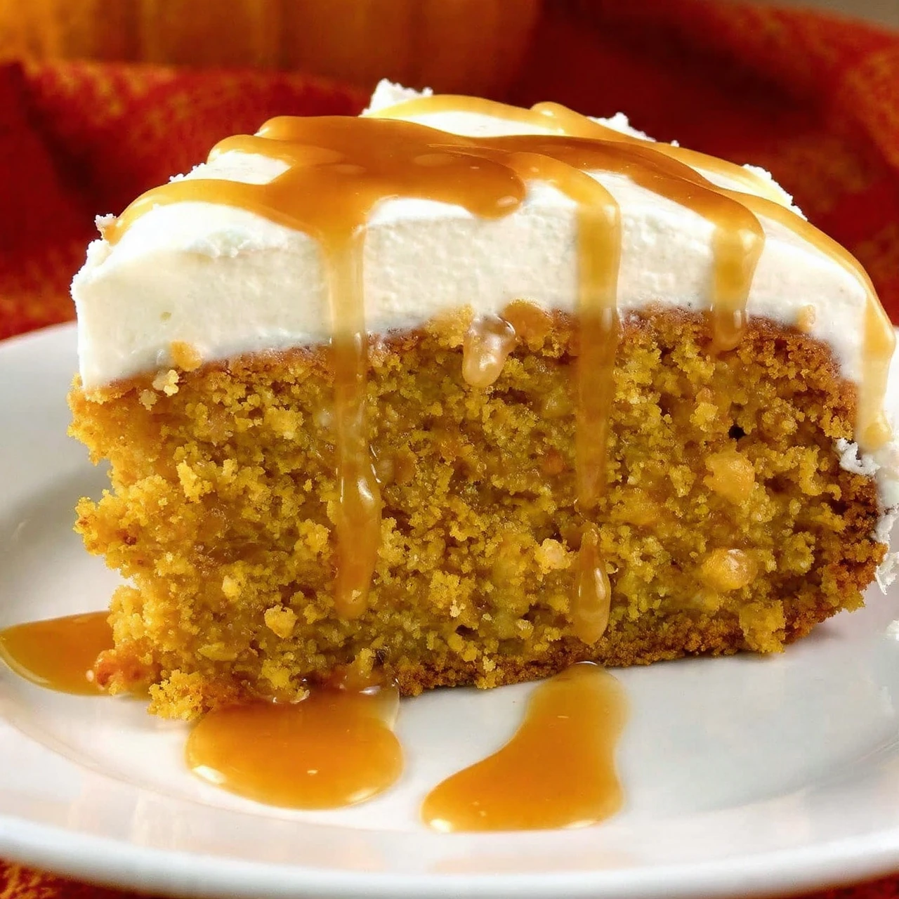 Pumpkin Caramel Poke Cake Ultimate Fall Dessert Recipe