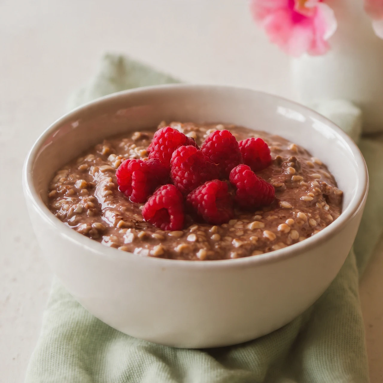 Quick Chocolate Blended Overnight Oats
