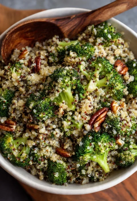 Quinoa Broccoli Spoon Salad
