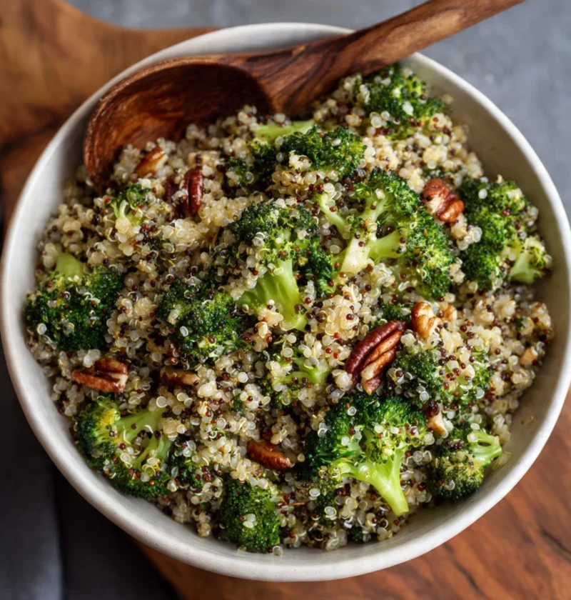 Quinoa Broccoli Spoon Salad