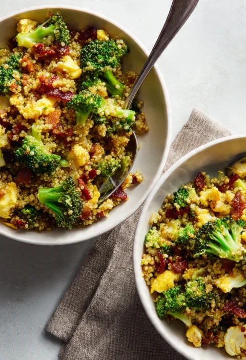 Quinoa Broccoli Spoon Salad
