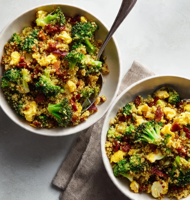 Quinoa Broccoli Spoon Salad
