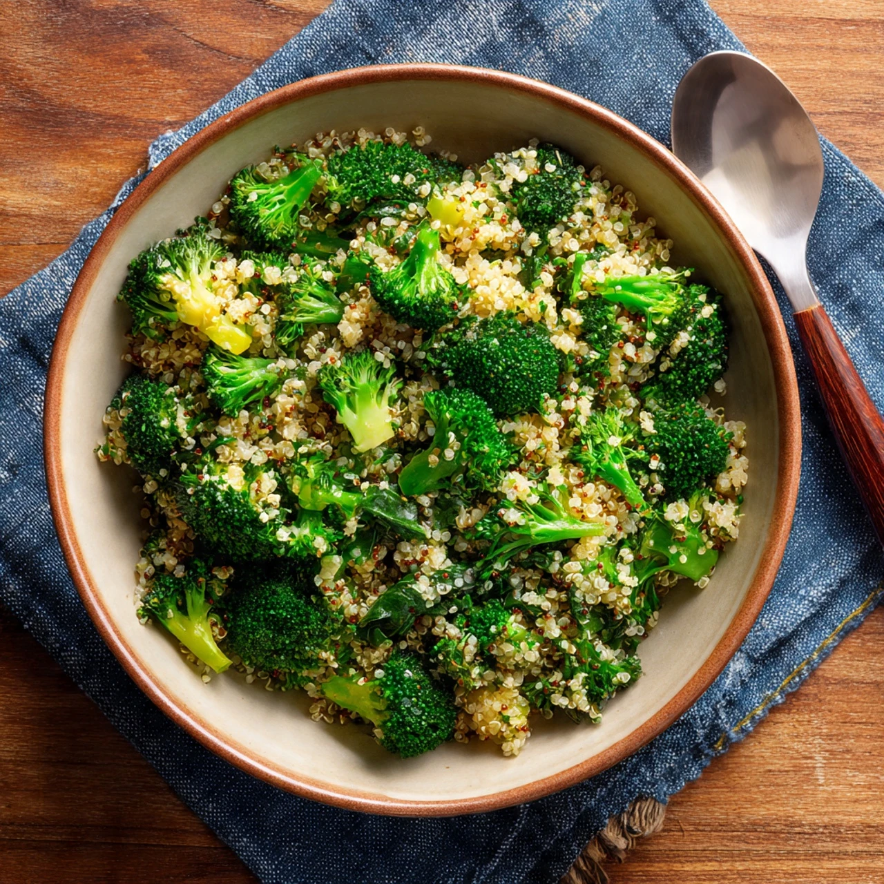 Quinoa Broccoli Spoon Salad