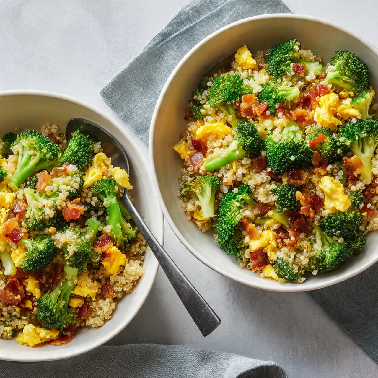 Quinoa Broccoli Spoon Salad