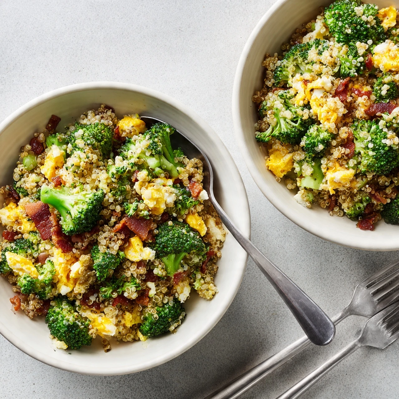 Quinoa Broccoli Spoon Salad