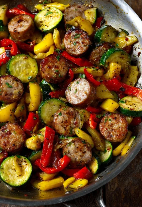 Sausage Veggies Skillet