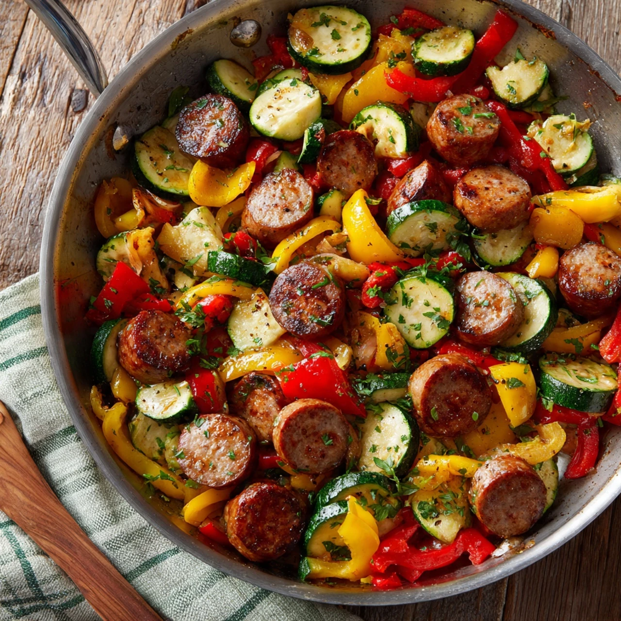 Sausage Veggies Skillet