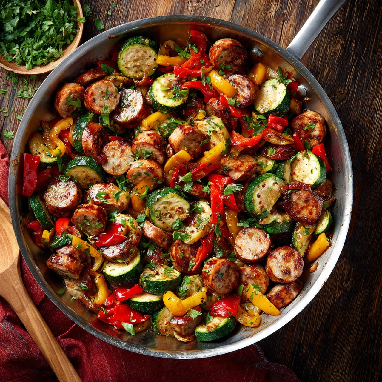 Sausage Veggies Skillet