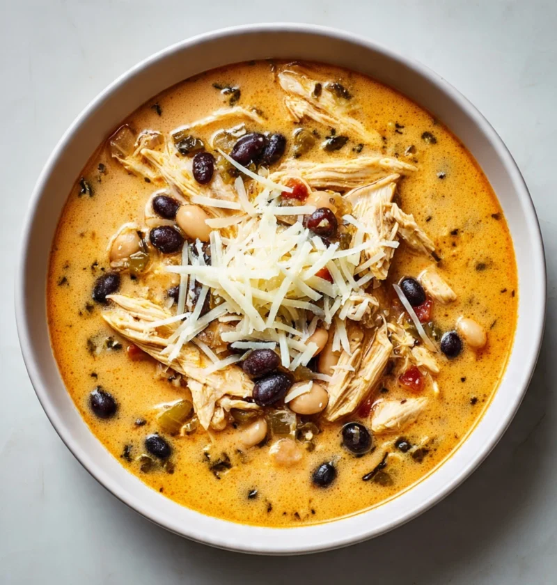 Slow Cooker Buffalo Chicken Chili Spicy