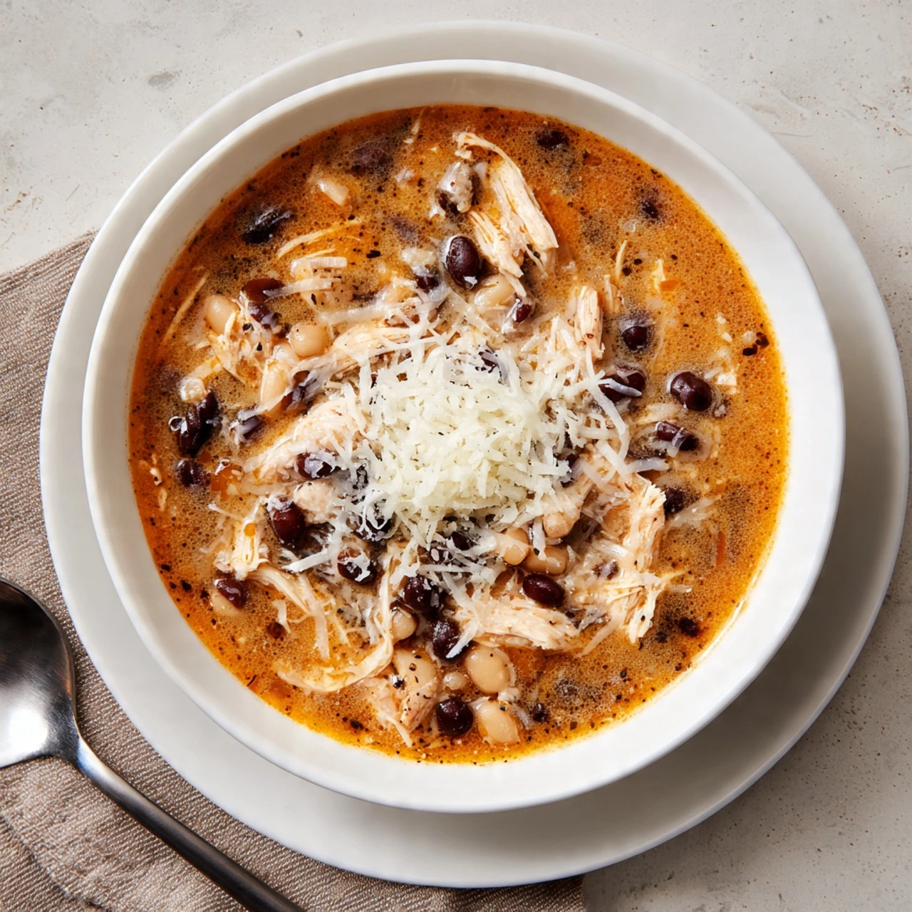 Slow Cooker Buffalo Chicken Chili Spicy