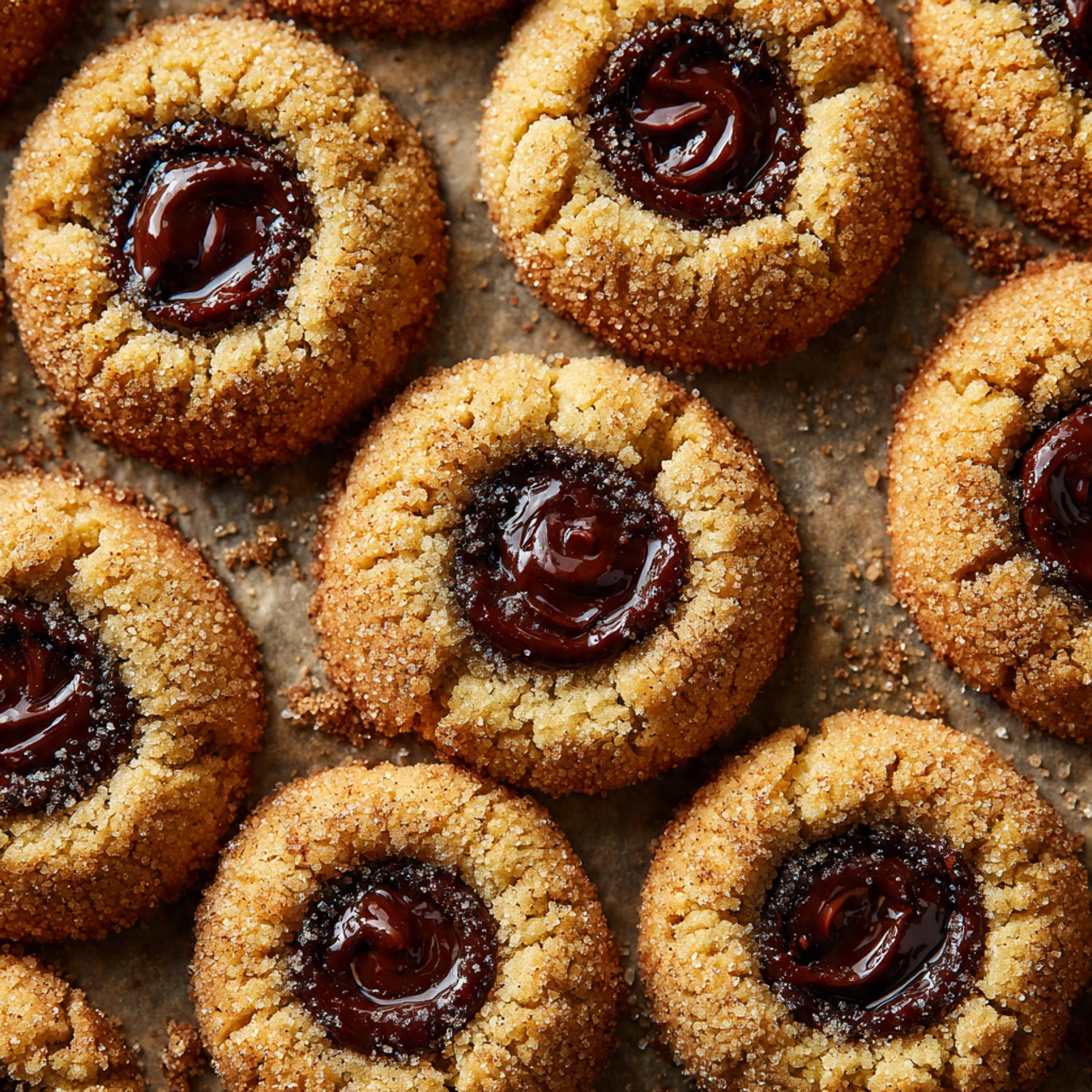 Snickerdoodle Thumbprint Cookies Recipe Best Chocolate Thumbprint Cookies Snickerdoodle Cookies With Chocolate Filling Hom...