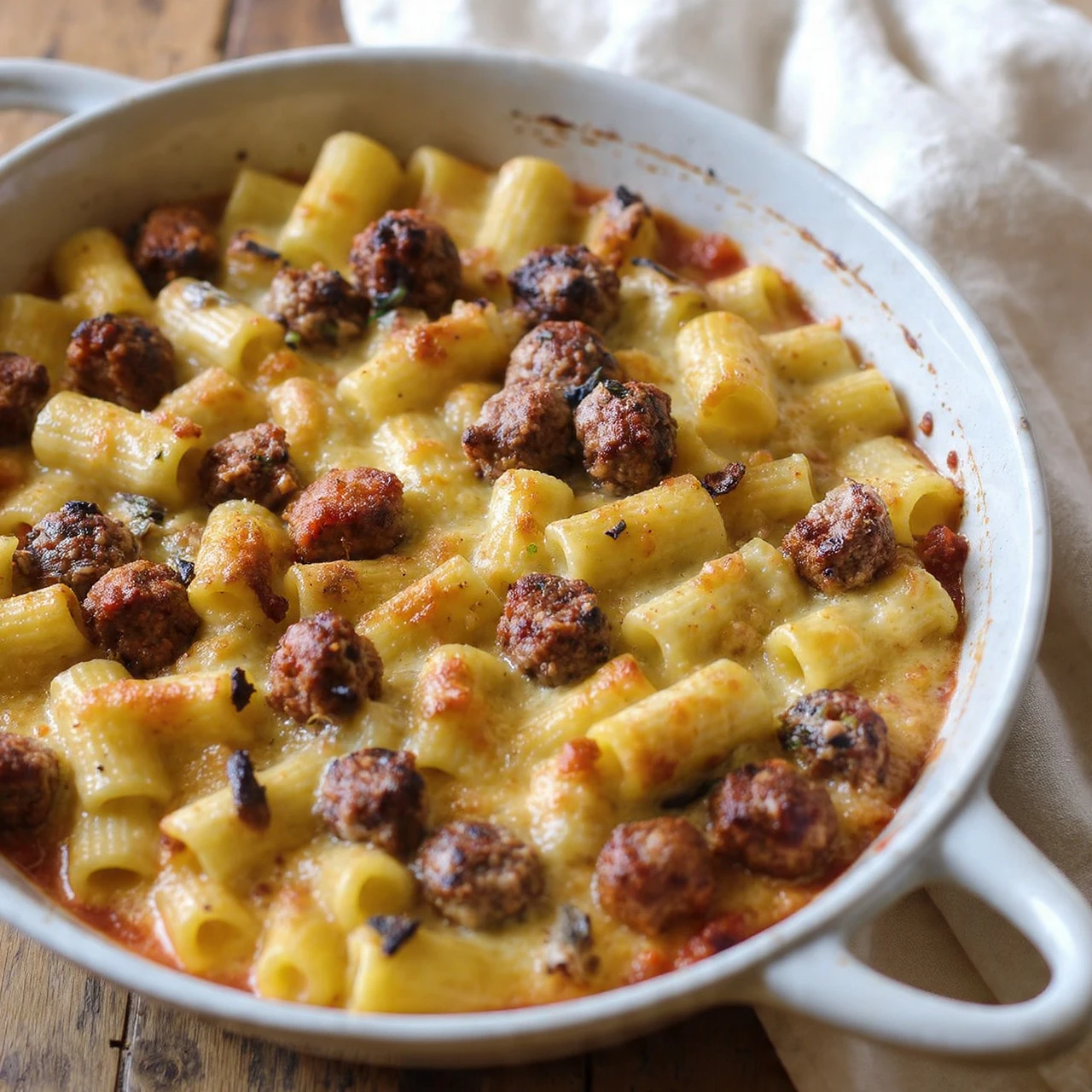 Steak Truffle Gouda Pasta Bake: Indulgent Comfort in Every Bite