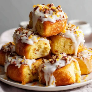 Sticky Lemon Rolls Recipe with Cream Cheese Glaze Delight